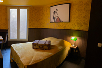 Walled Off Hotel Chambre  jaune